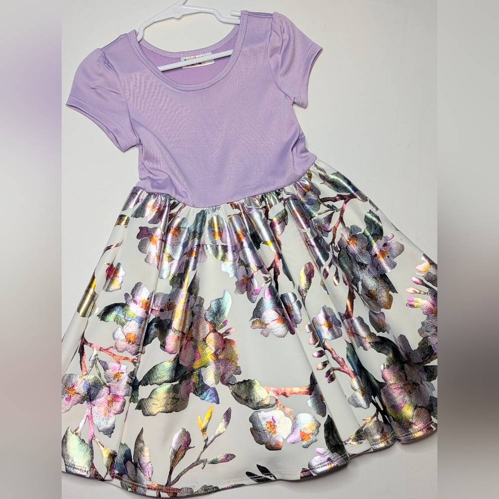 Lavender Floral Dress